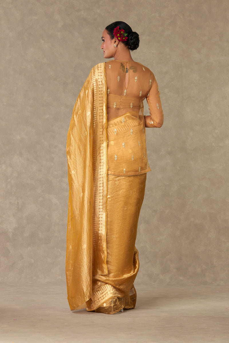 'Sunehri' Tissue Saree