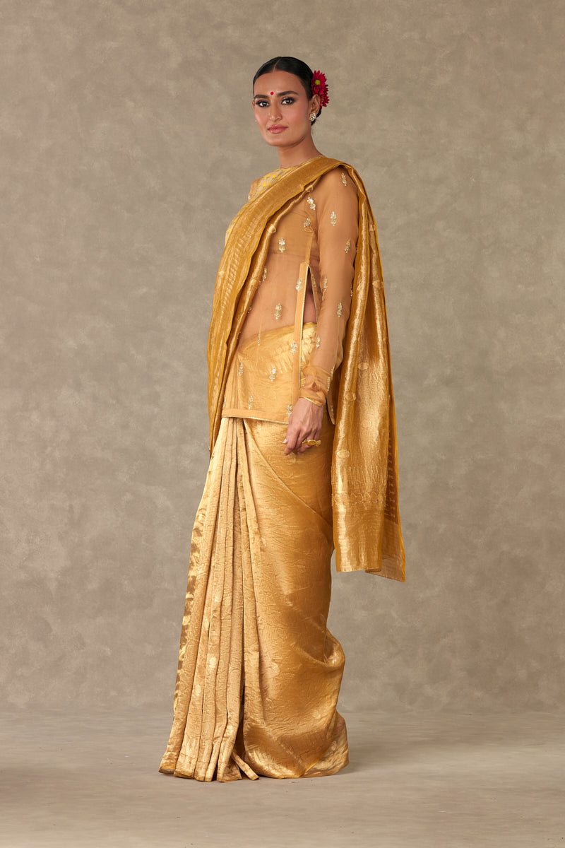 'Sunehri' Tissue Saree