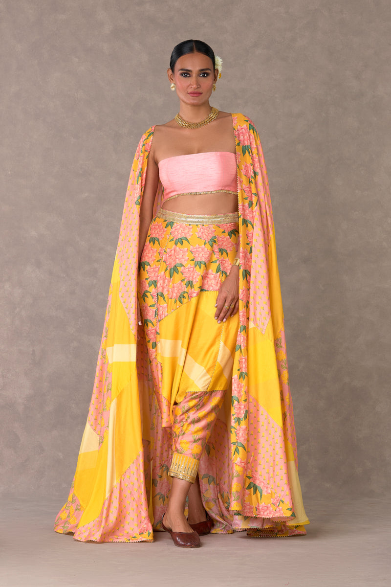 Yellow Sorbet Patchwork Drop Crotch Pan Set