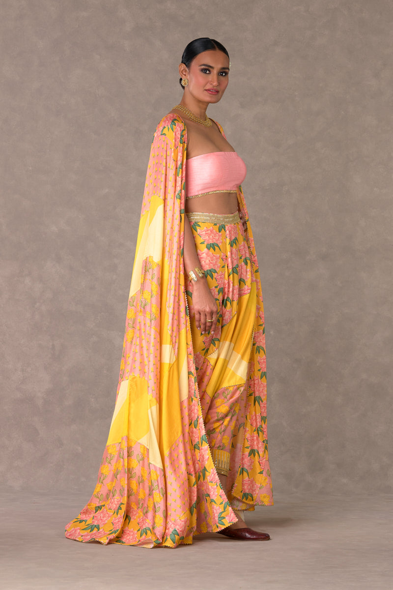 Yellow Sorbet Patchwork Drop Crotch Pan Set