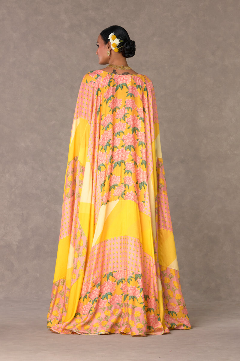 Yellow Sorbet Patchwork Drop Crotch Pan Set