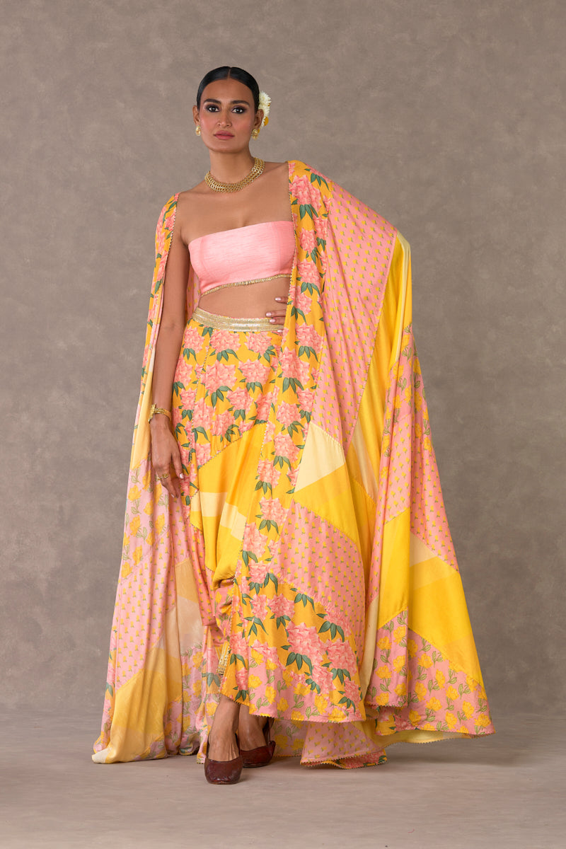 Yellow Sorbet Patchwork Drop Crotch Pan Set