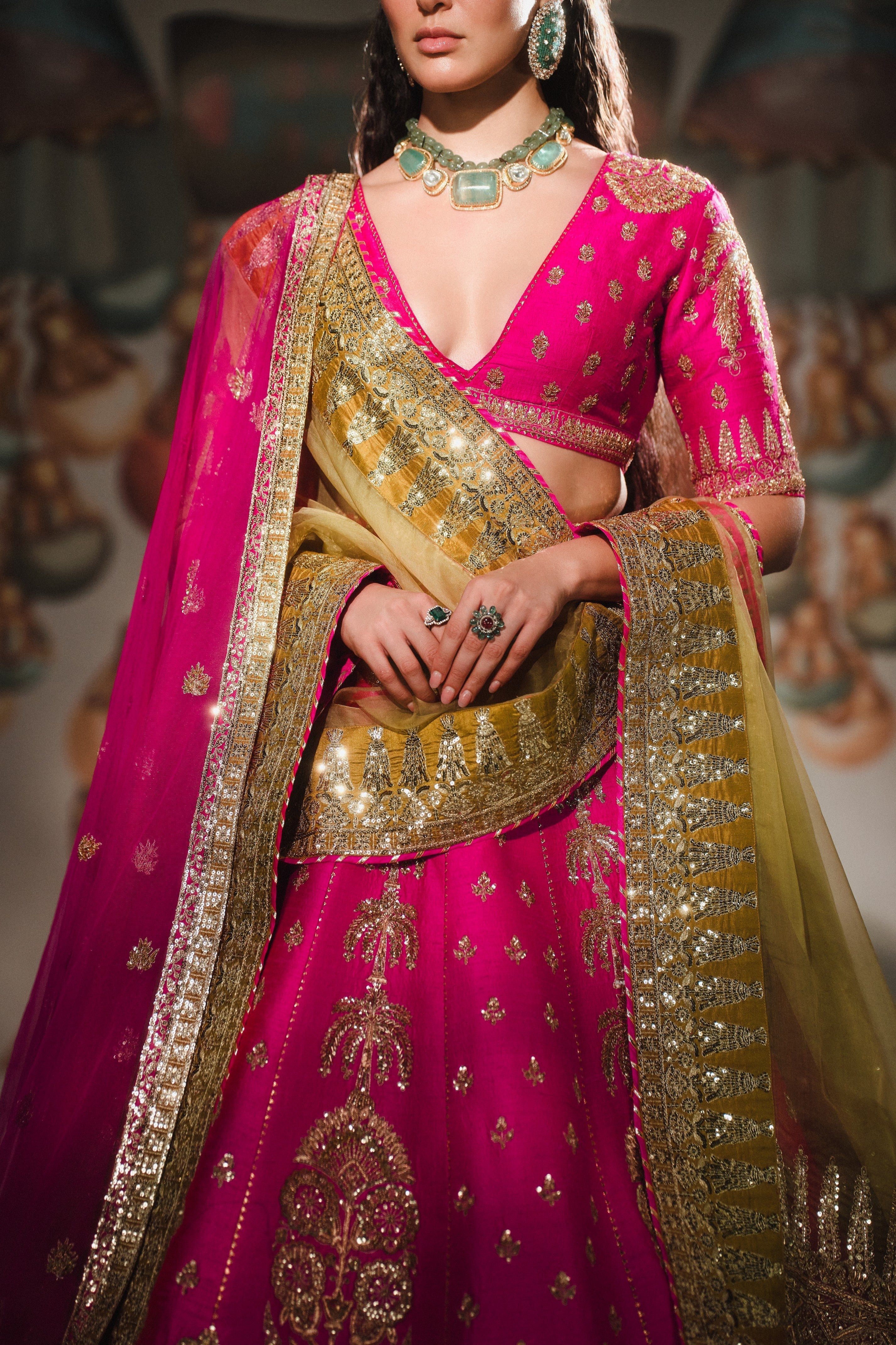 Rose Falooda Lehenga Set