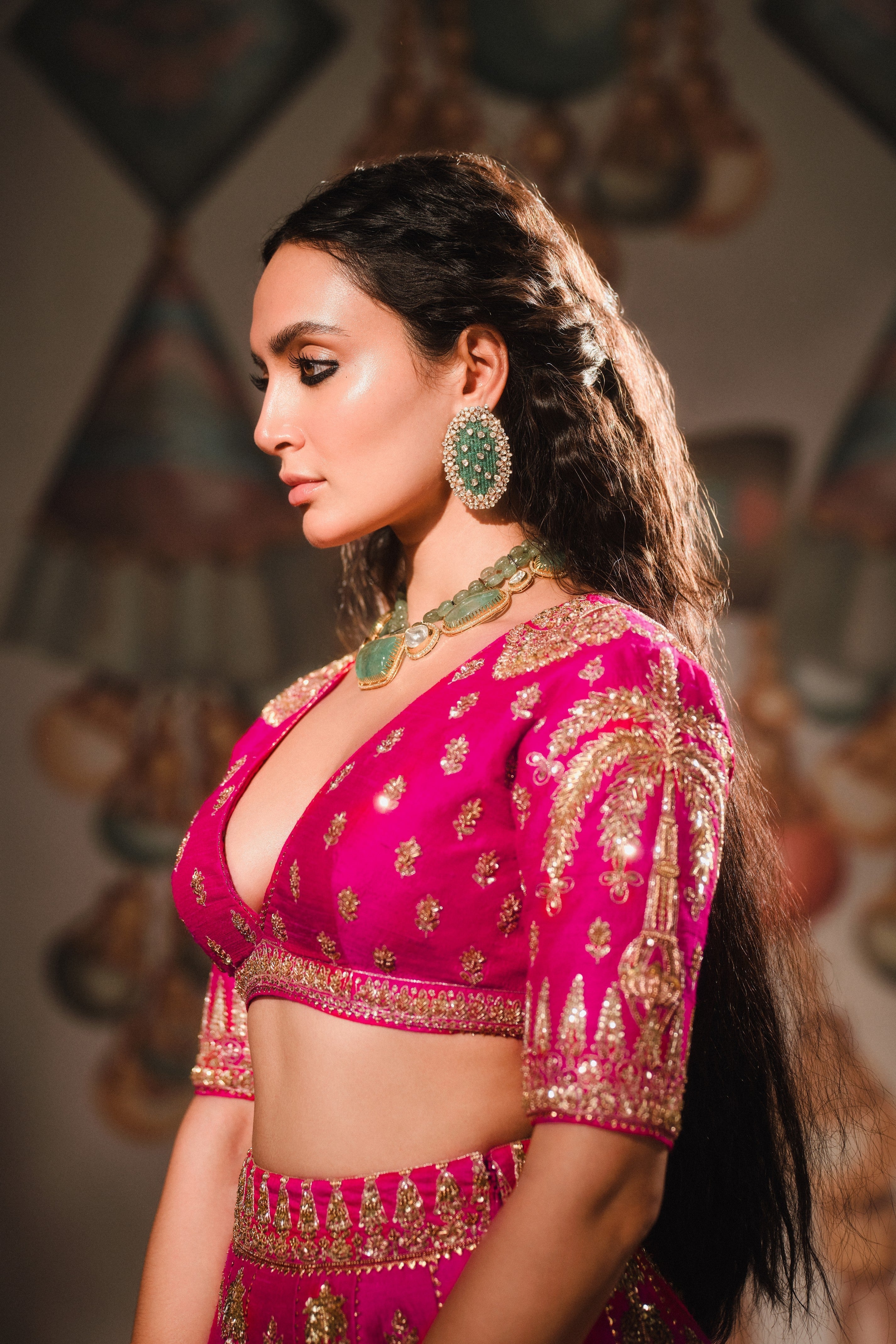 Rose Falooda Lehenga Set