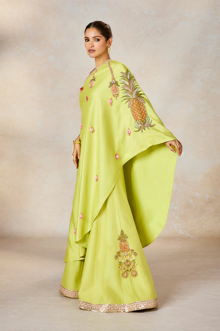 THE PISTA KULFI ONE SHOULDER SET