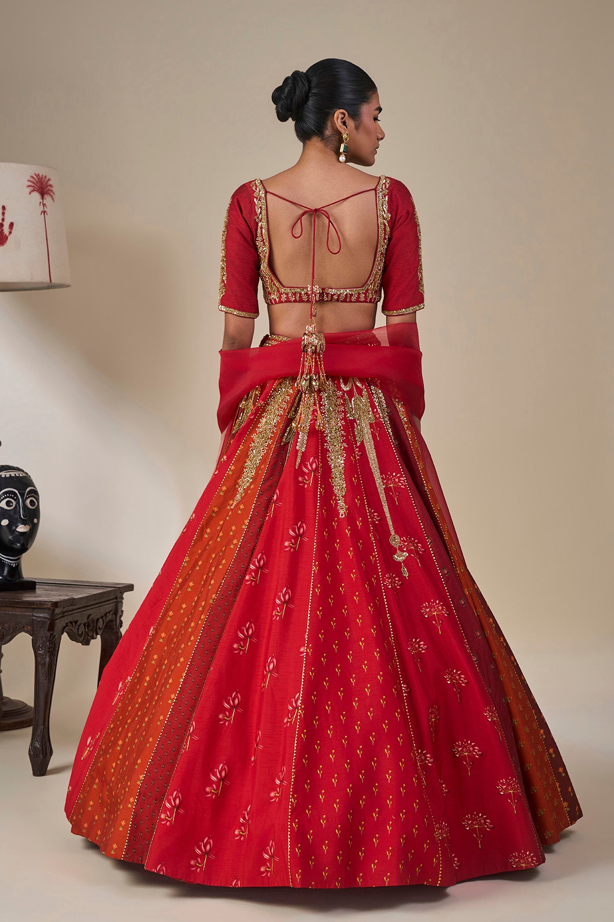 Rango Sa Jahan' Lehenga in Red