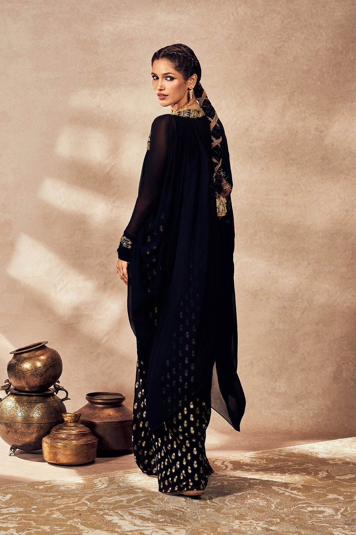 Black Pixie Dust Skirt Set