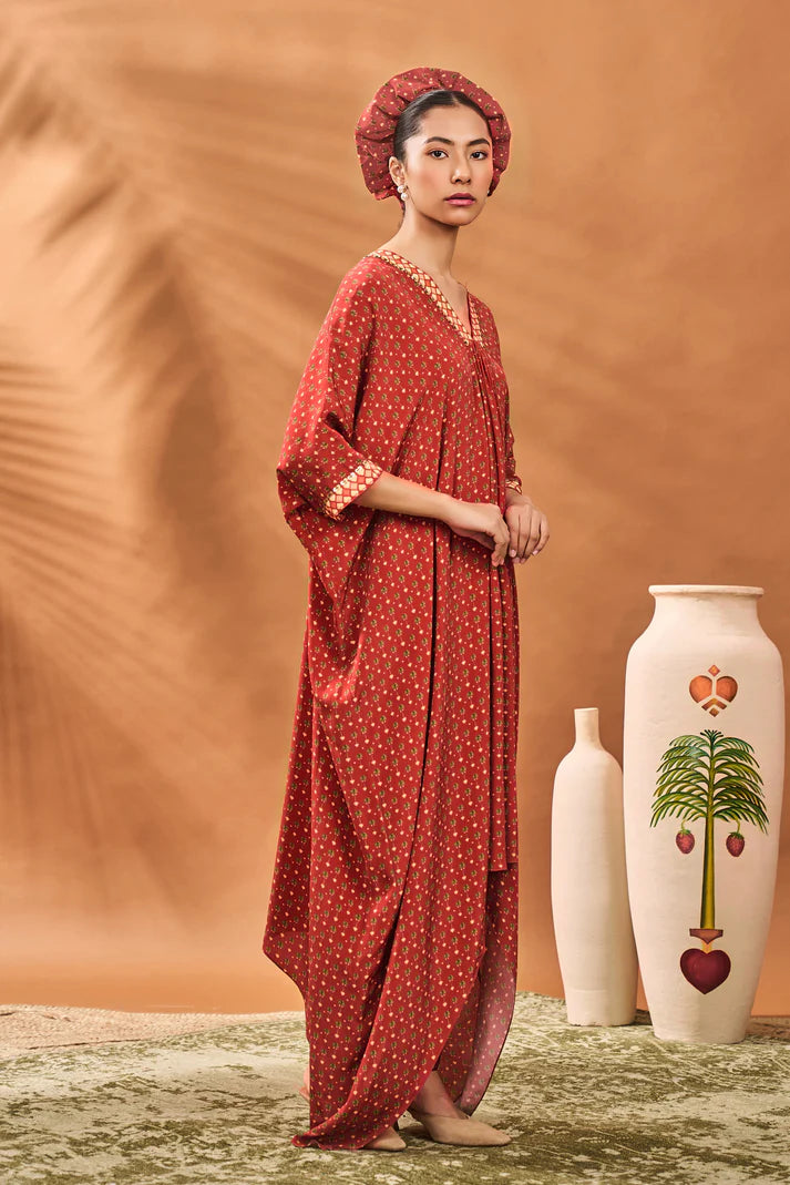 RUST TREE OF HEARTS TUNIC SET