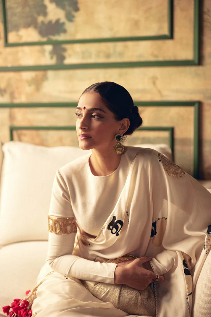 The Oh So Masaba Ivory Saree Set