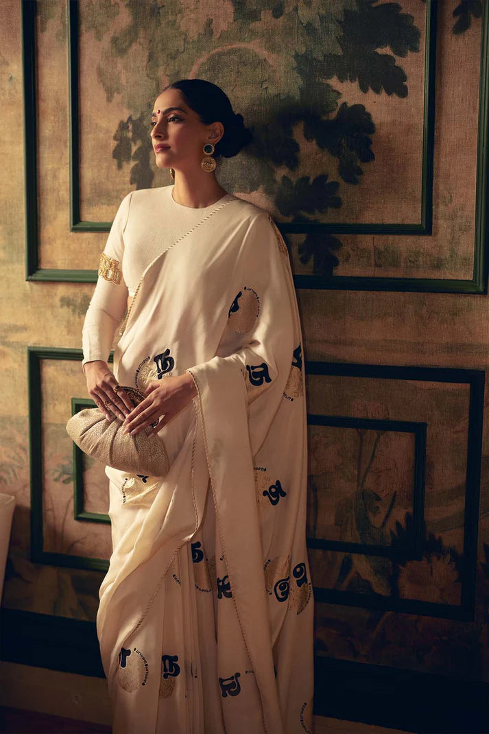 The Oh So Masaba Ivory Saree Set