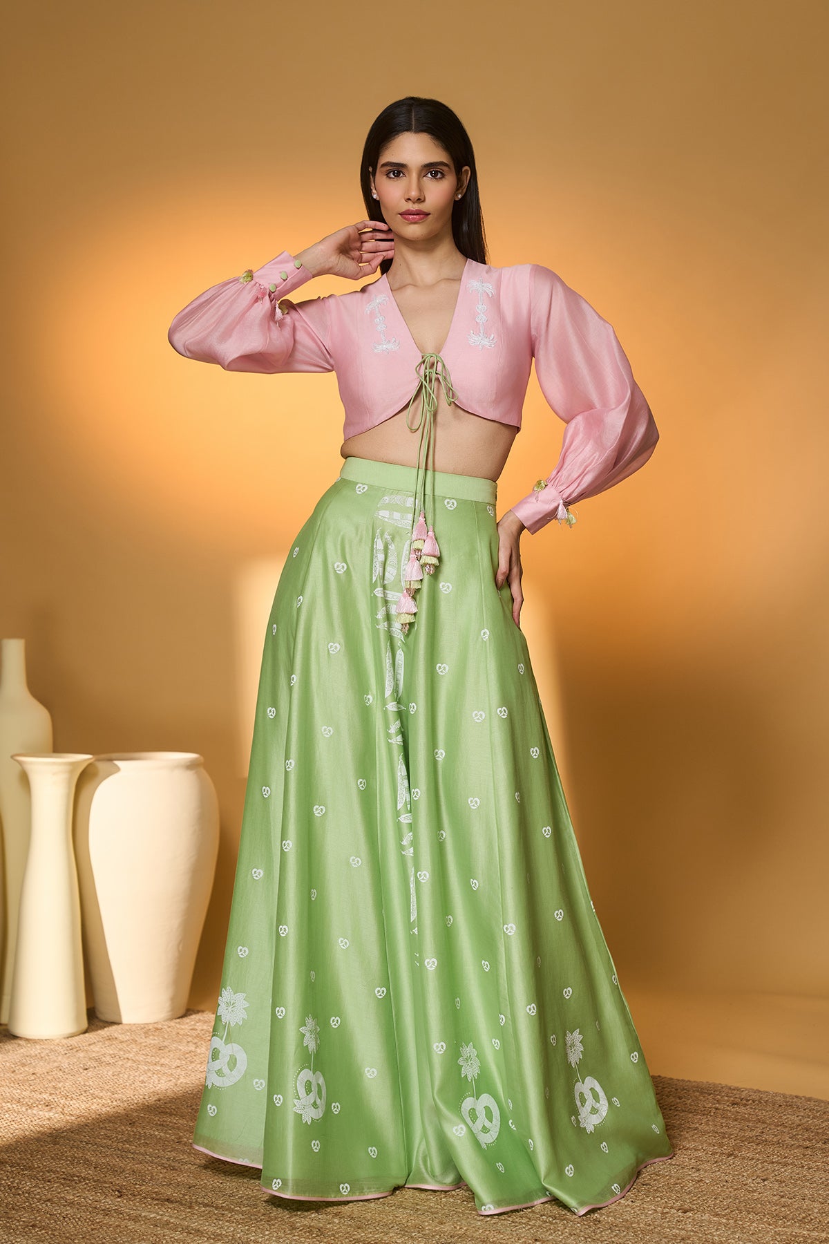 Totem Pod On Lunar Aisle Skirt Set