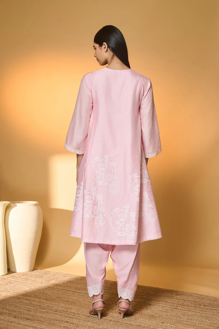 Blushing Bloom Kurta Set