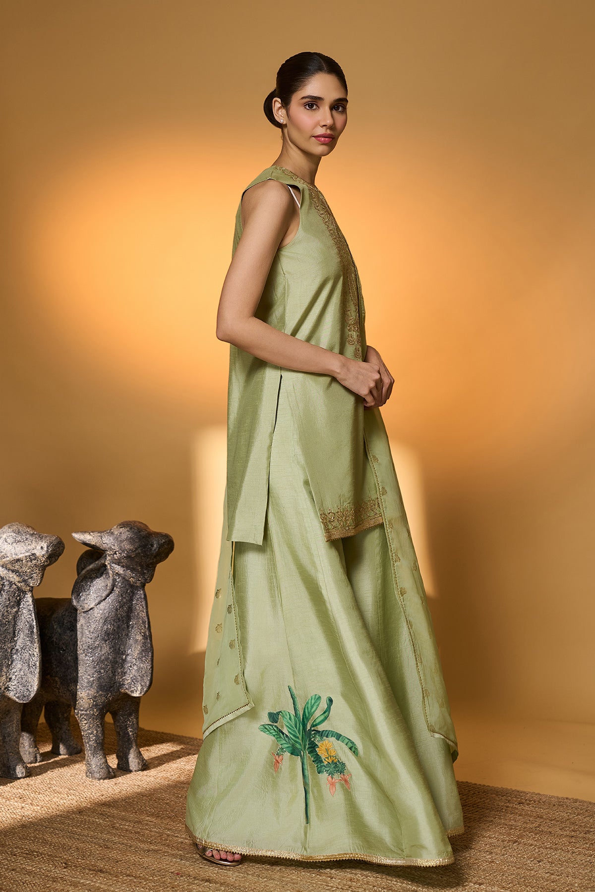 Mint Rose Blush Kurta Set