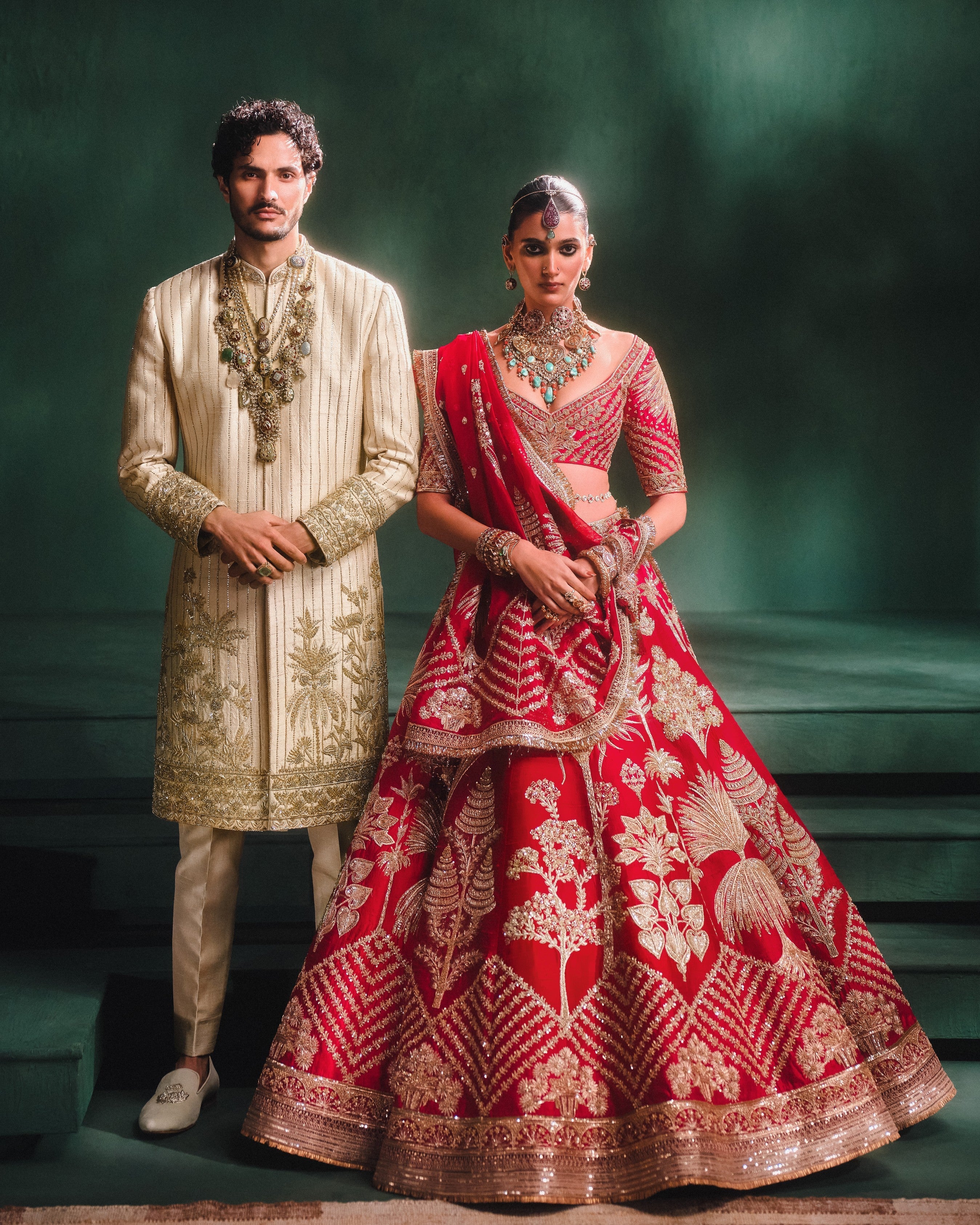 THE MALAI CHAMCHAM SHERVANI SET