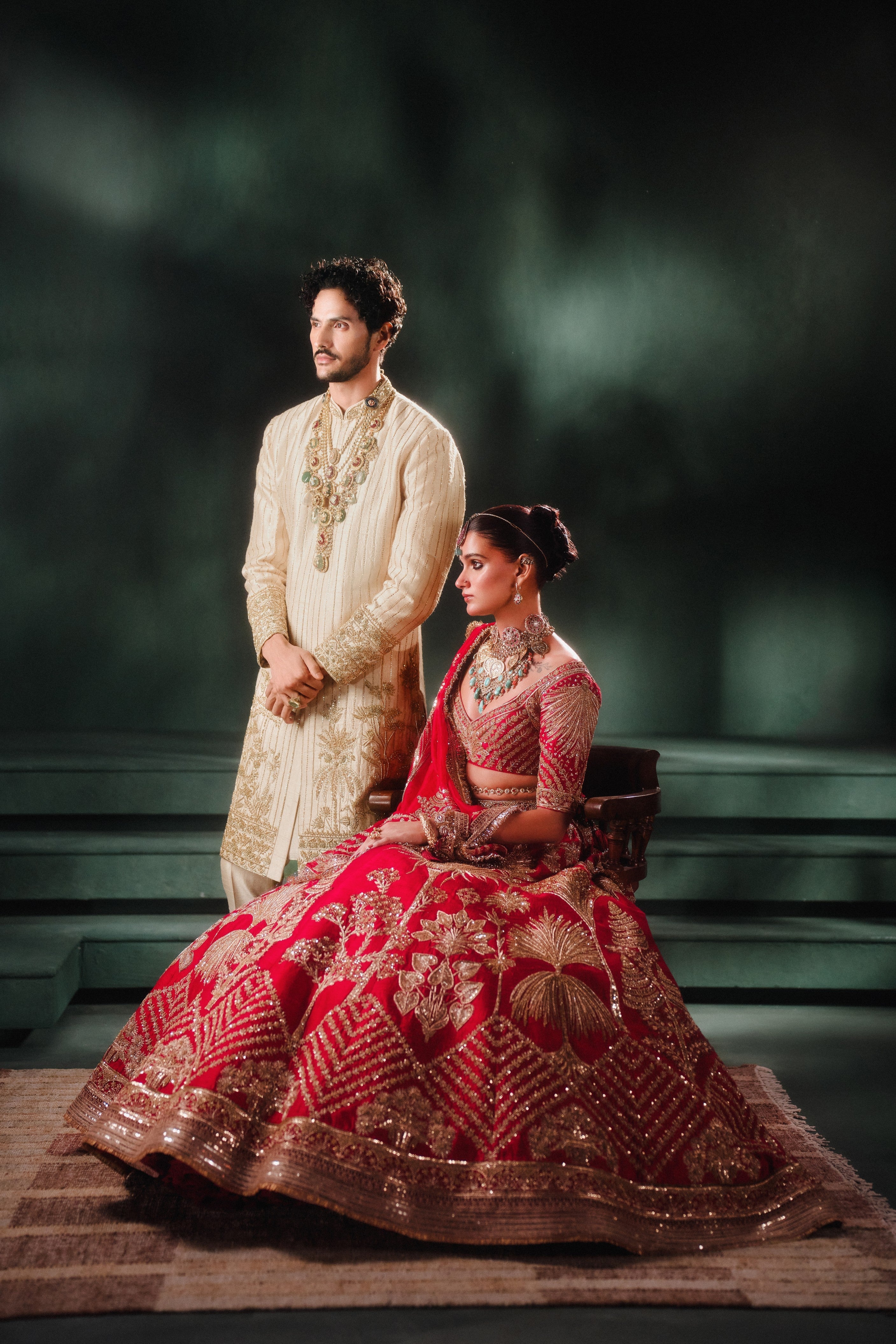 THE MALAI CHAMCHAM SHERVANI SET