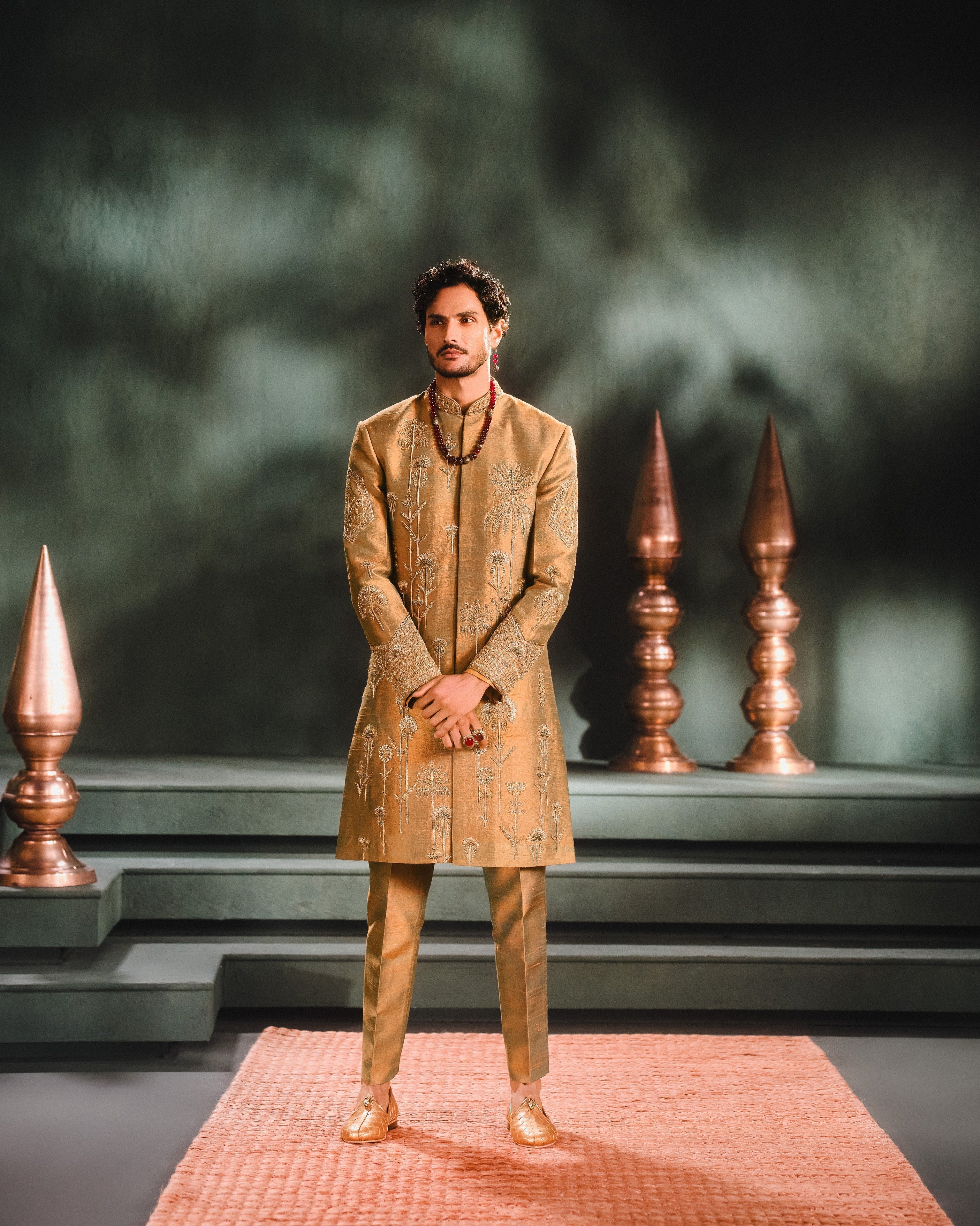 THE KESAR VARAK SHERWANI SET