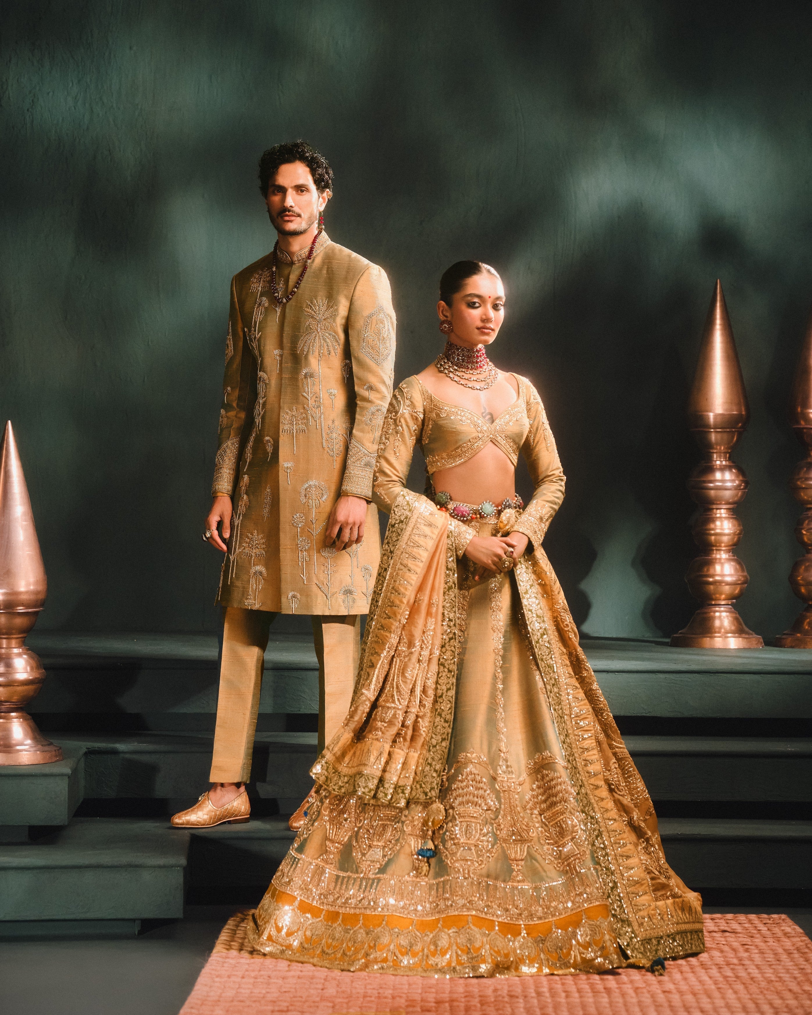 THE KESAR VARAK SHERWANI SET