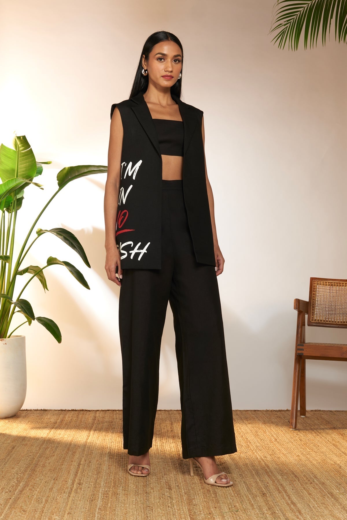 I'M IN NO RUSH SLOGAN BLAZER