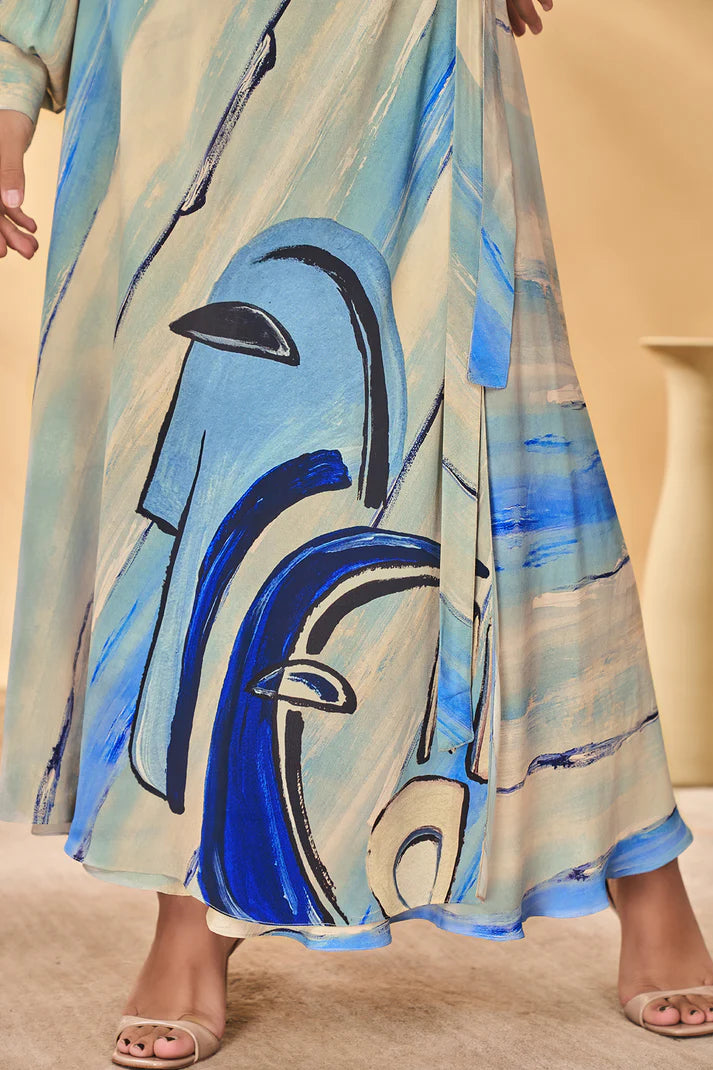 Midnight Faces Skirt Set