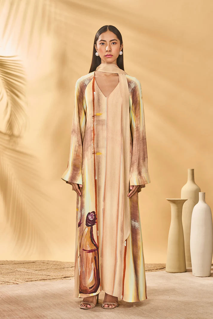 Rustic Strokes Reversible Kaftan