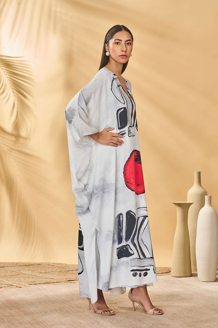 White Noise Kaftan