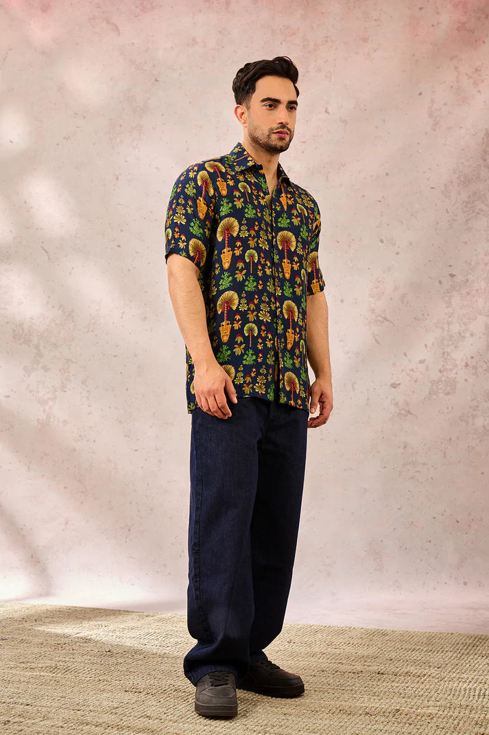 BLUE NOMADIC TRIBE SHIRT