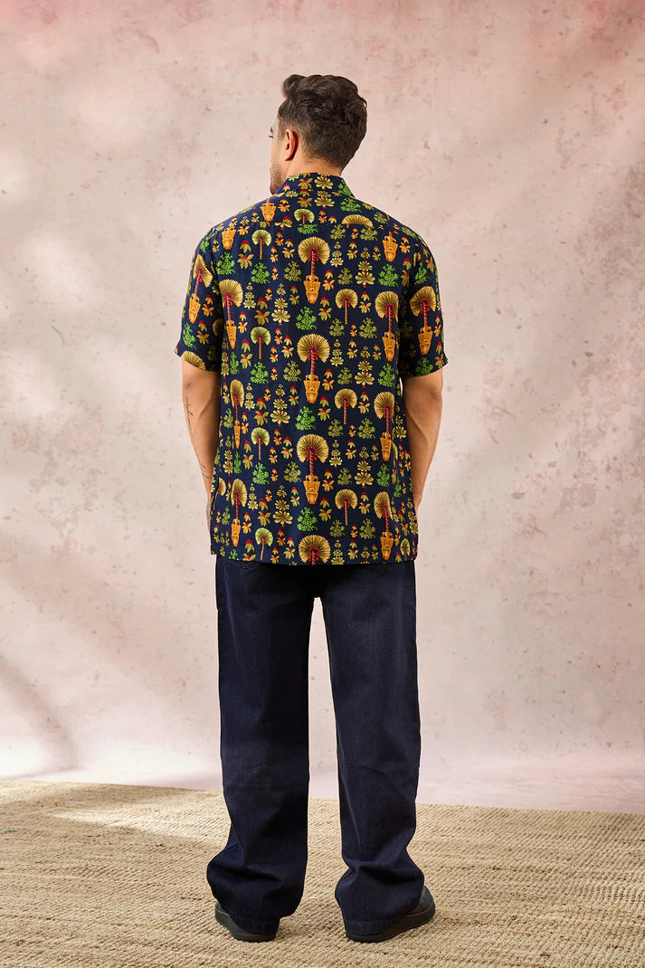 BLUE NOMADIC TRIBE SHIRT