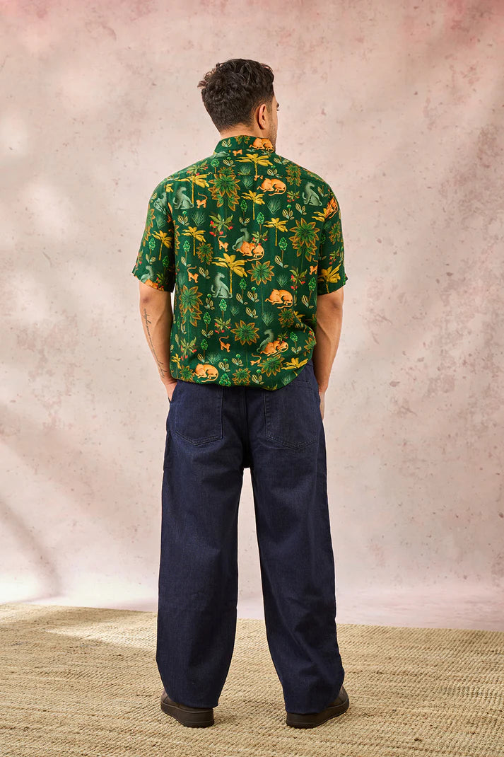 GREEN TROPICAL RHAPSODY SHIRT