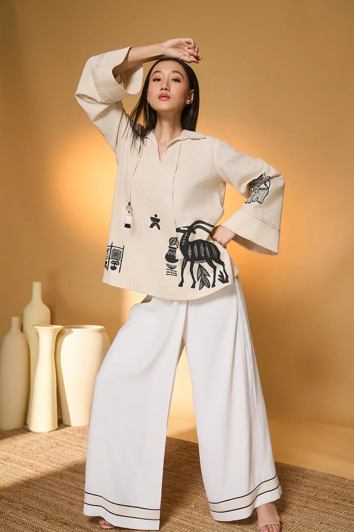 Ivory Noir Stag Co-Ord Set