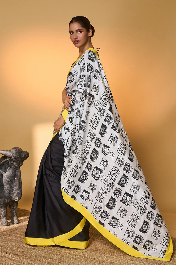 Yellow Camera Saree
