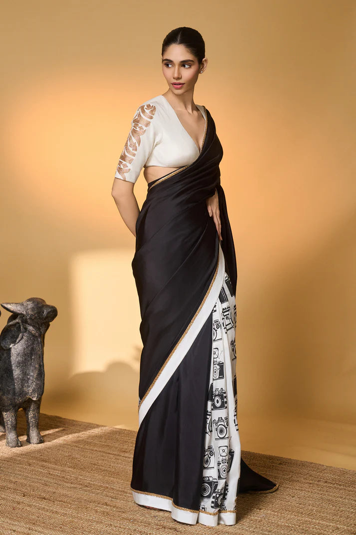 Black Camera Saree