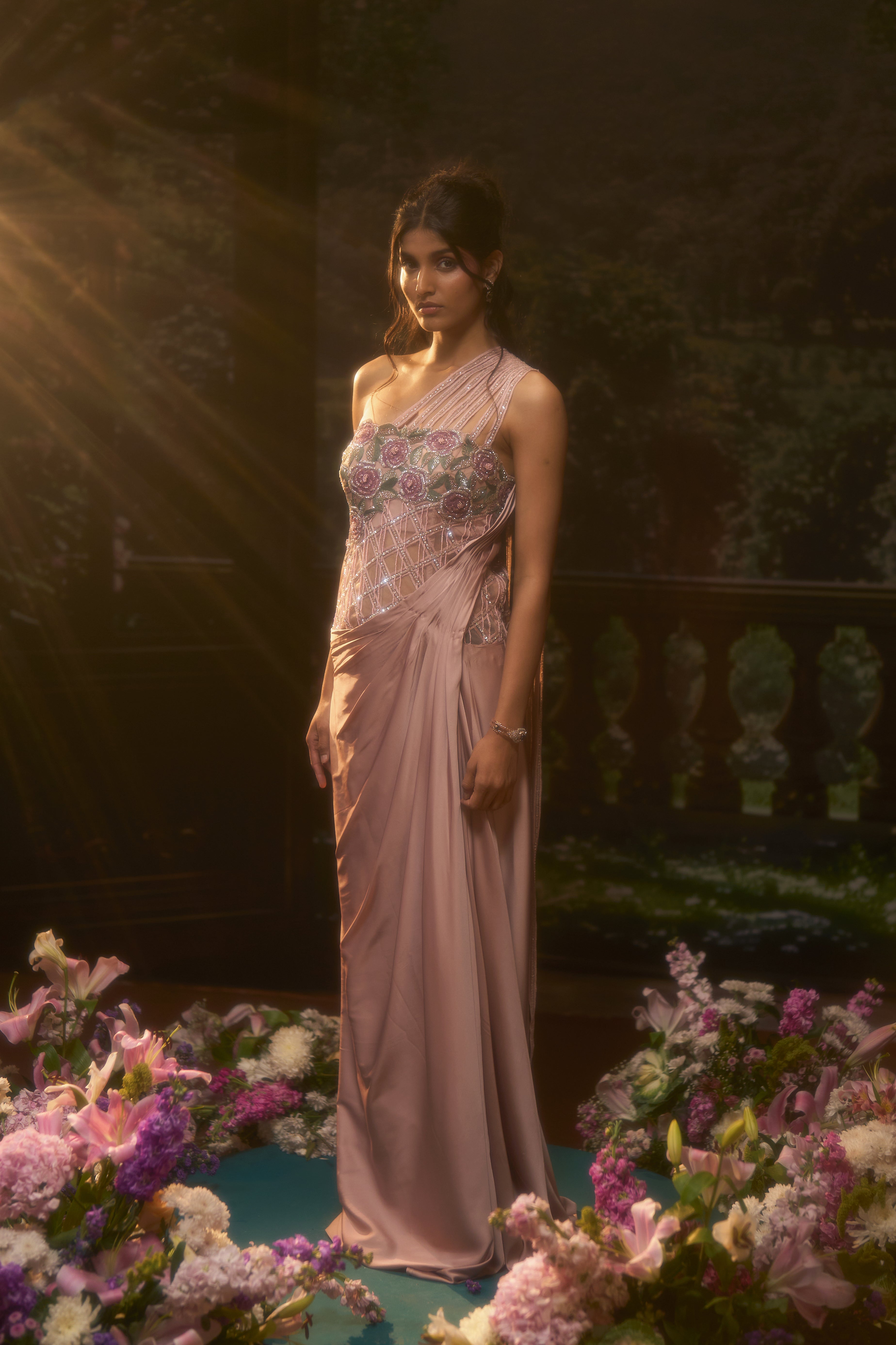 NAYAB CORSET-STYLE SKIRT GOWN