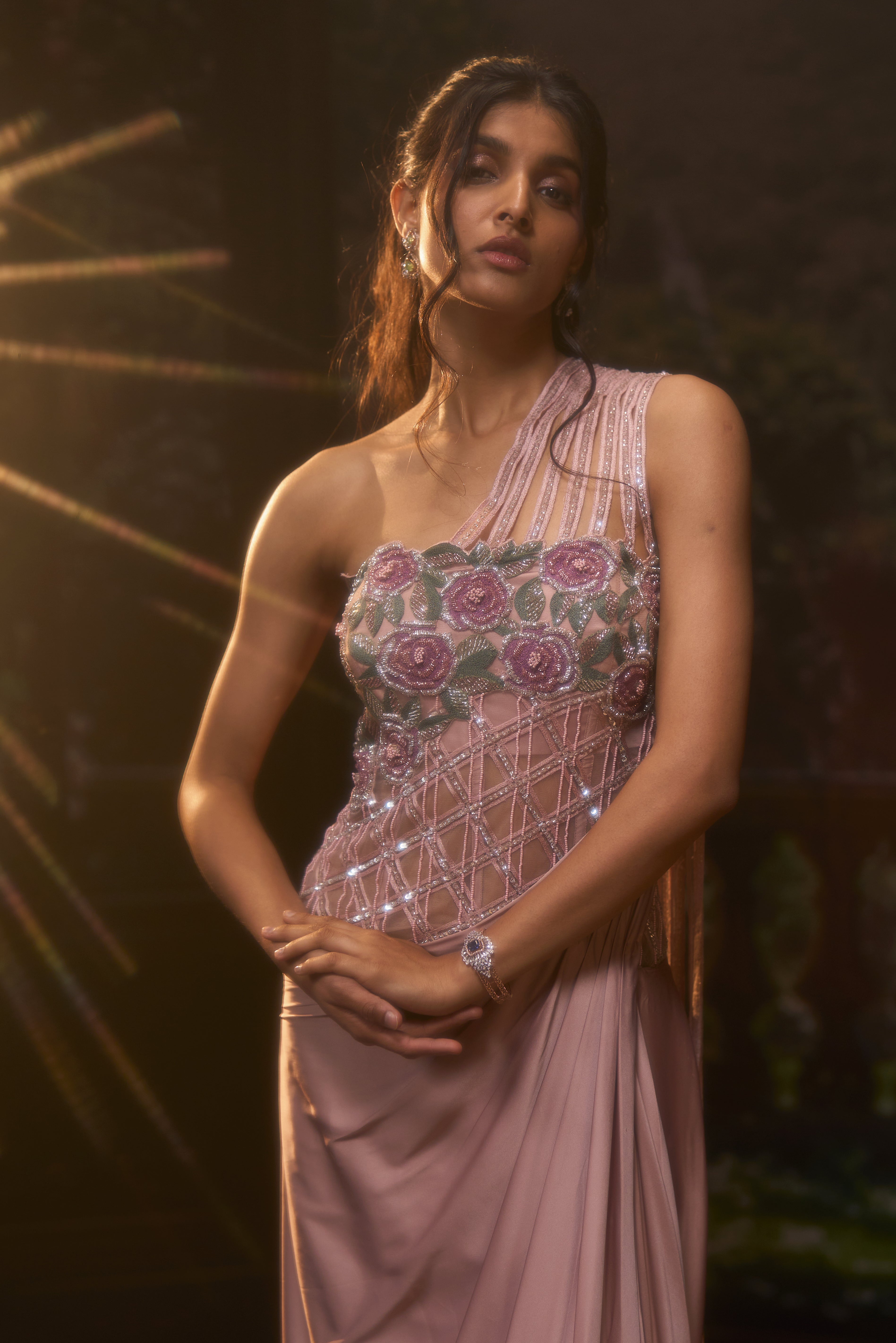 NAYAB CORSET-STYLE SKIRT GOWN