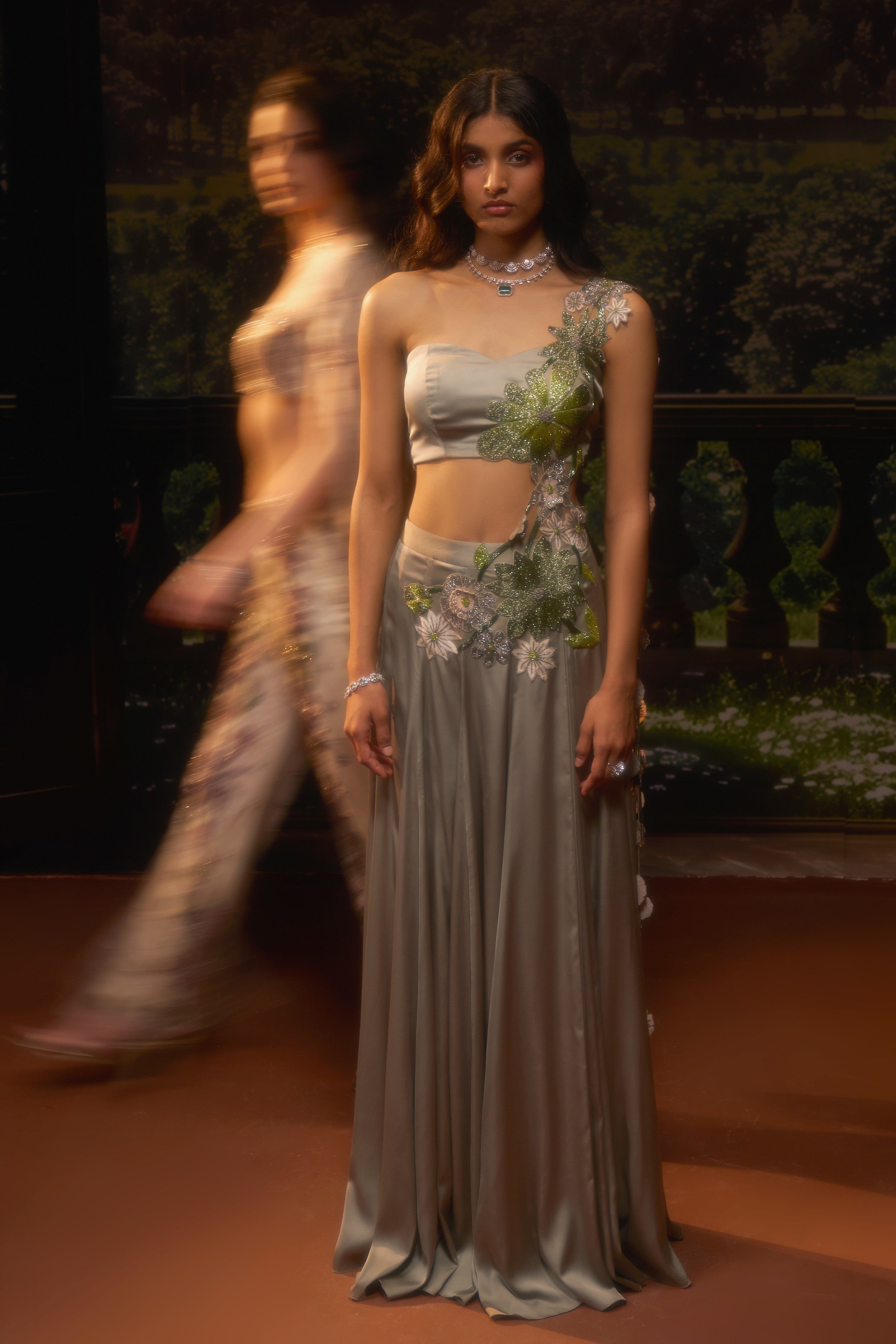 ISLA Tube Top Drape Saree Set