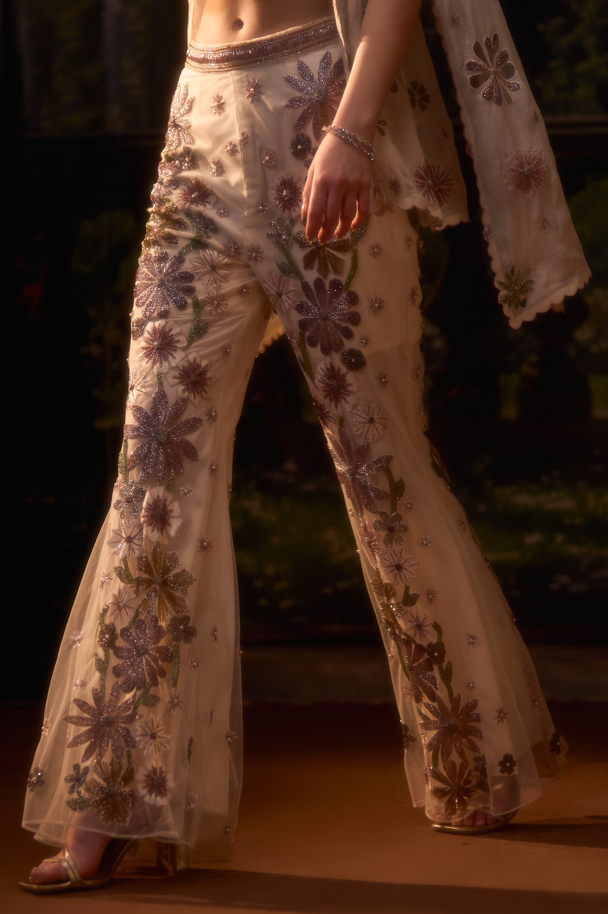 Elysia Moonlit Ivory Jacket Set