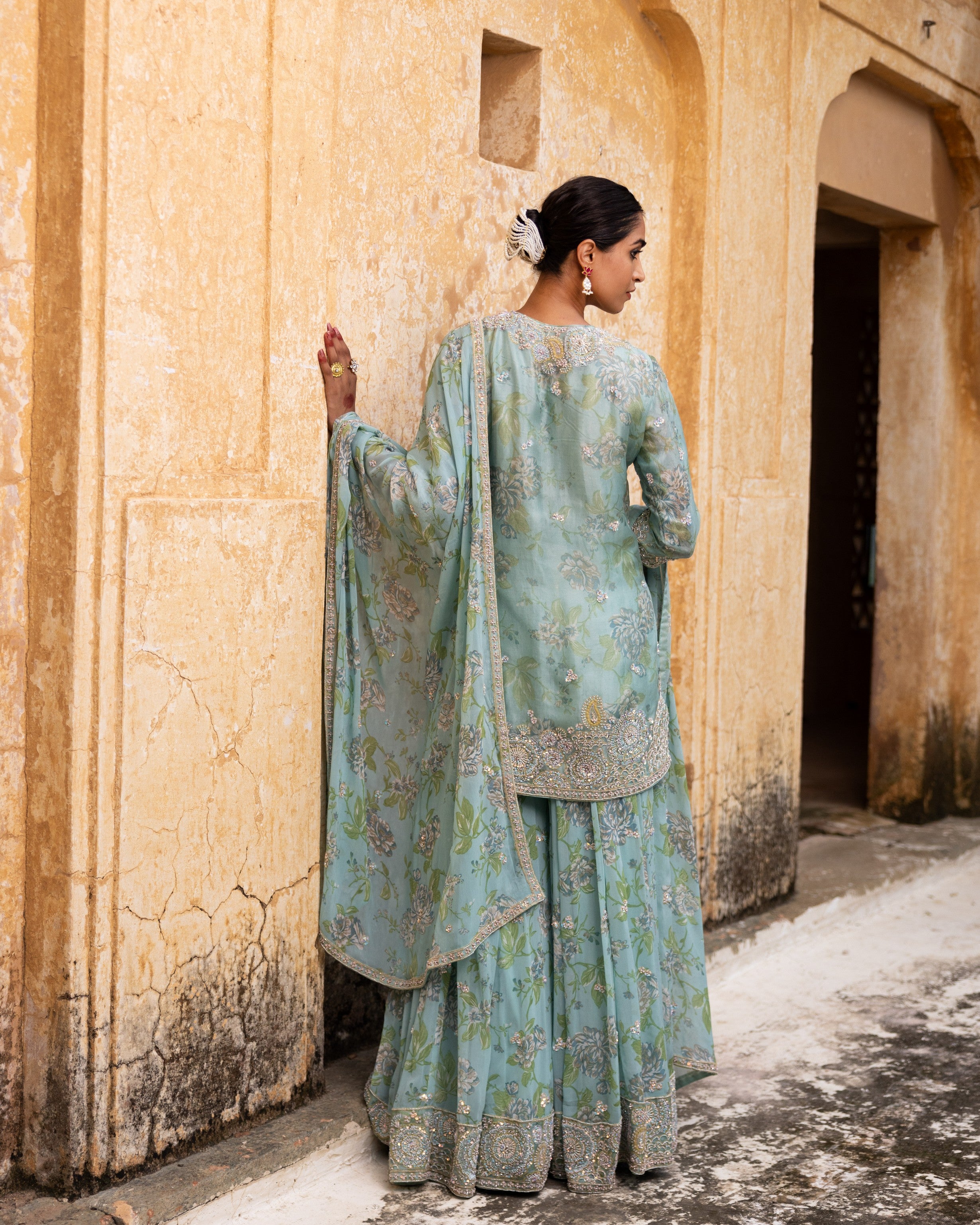 Organza Bliss Sharara Set