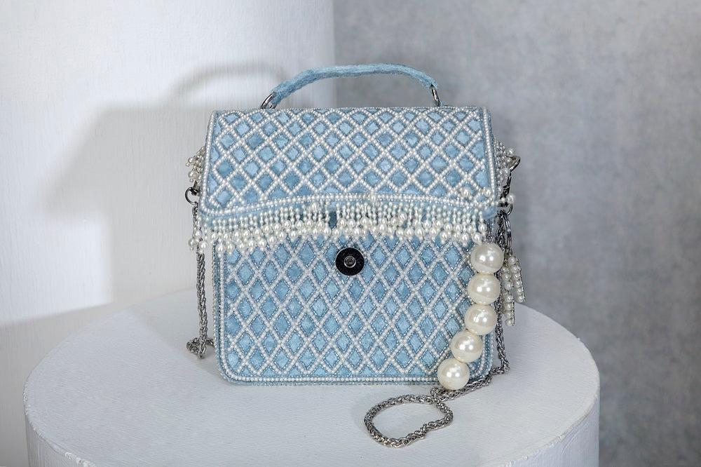 NATALIA CLUTCH-AQUA