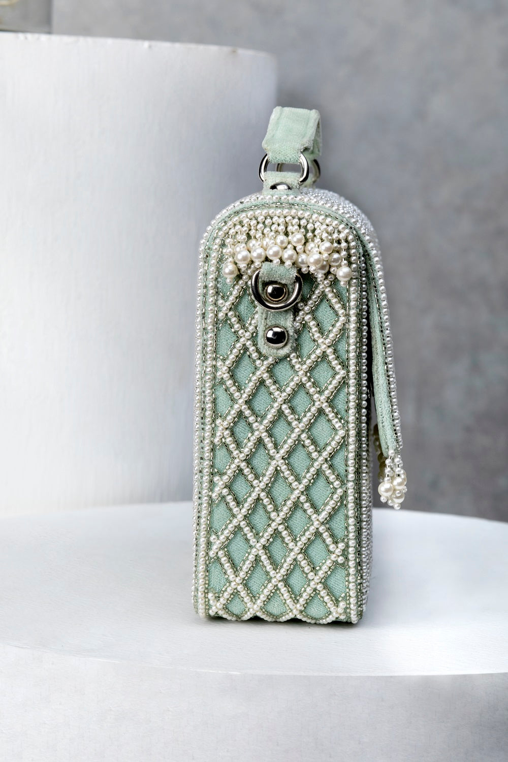 NATALIA CLUTCH-MOSS GREEN