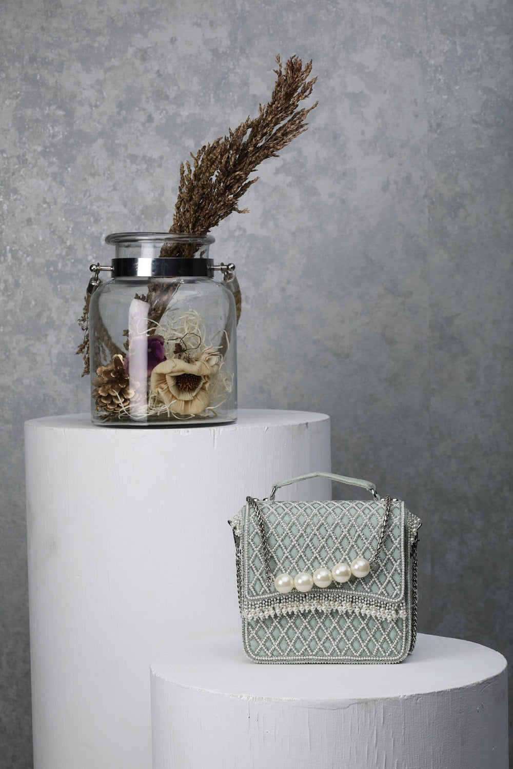 NATALIA CLUTCH-MOSS GREEN