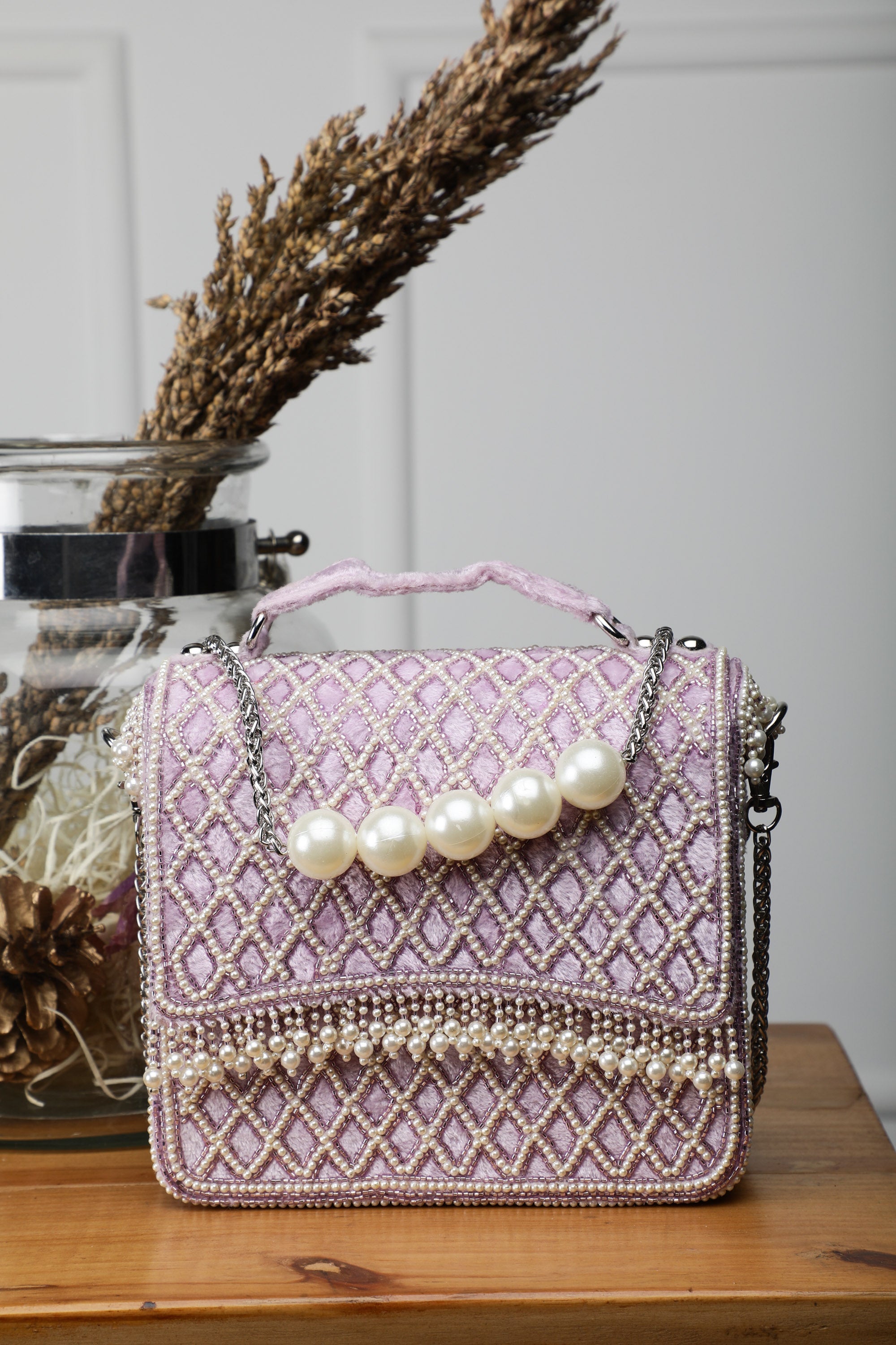 NATALIA CLUTCH-LAVENDER