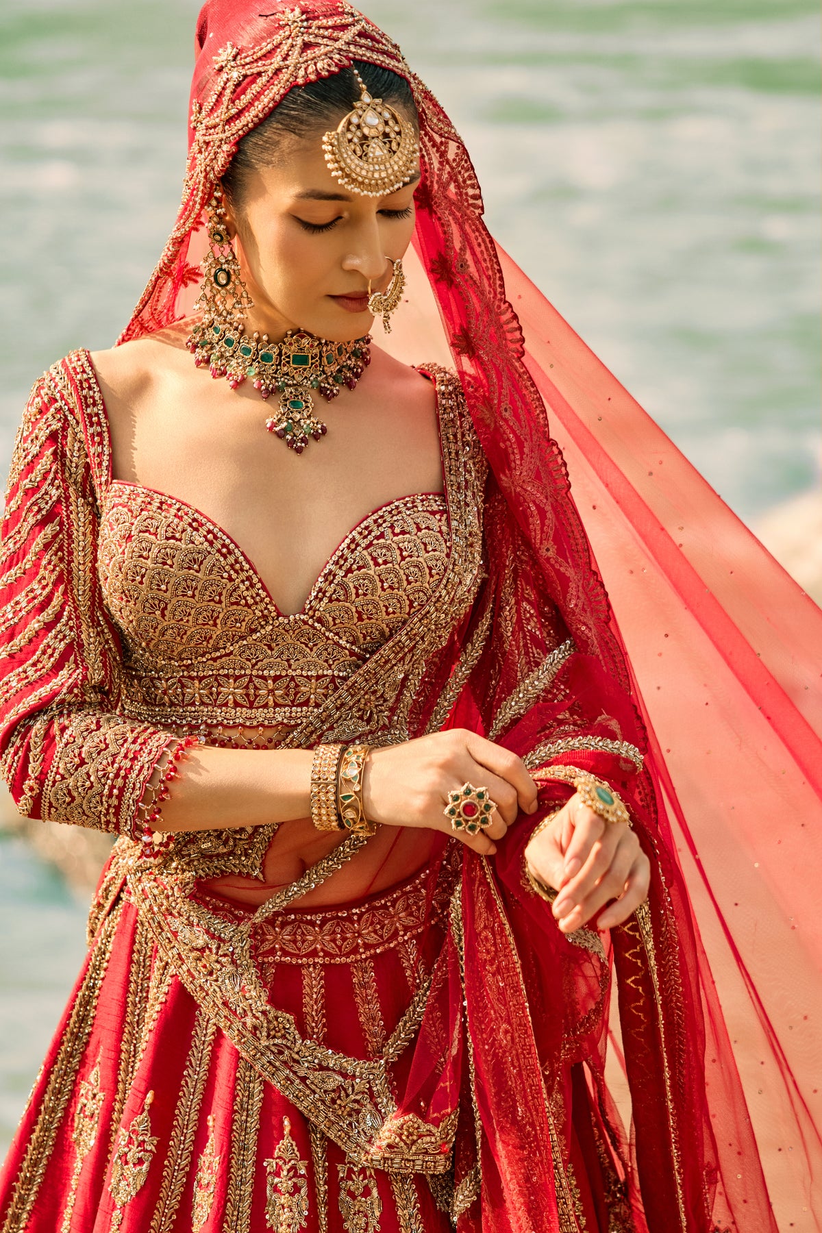 Regal Scarlet Lehenga