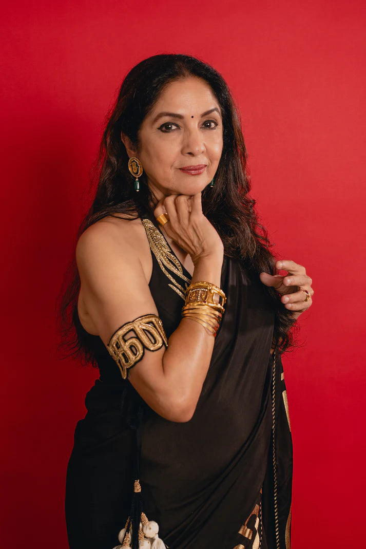 Black Madras Muse Saree 2