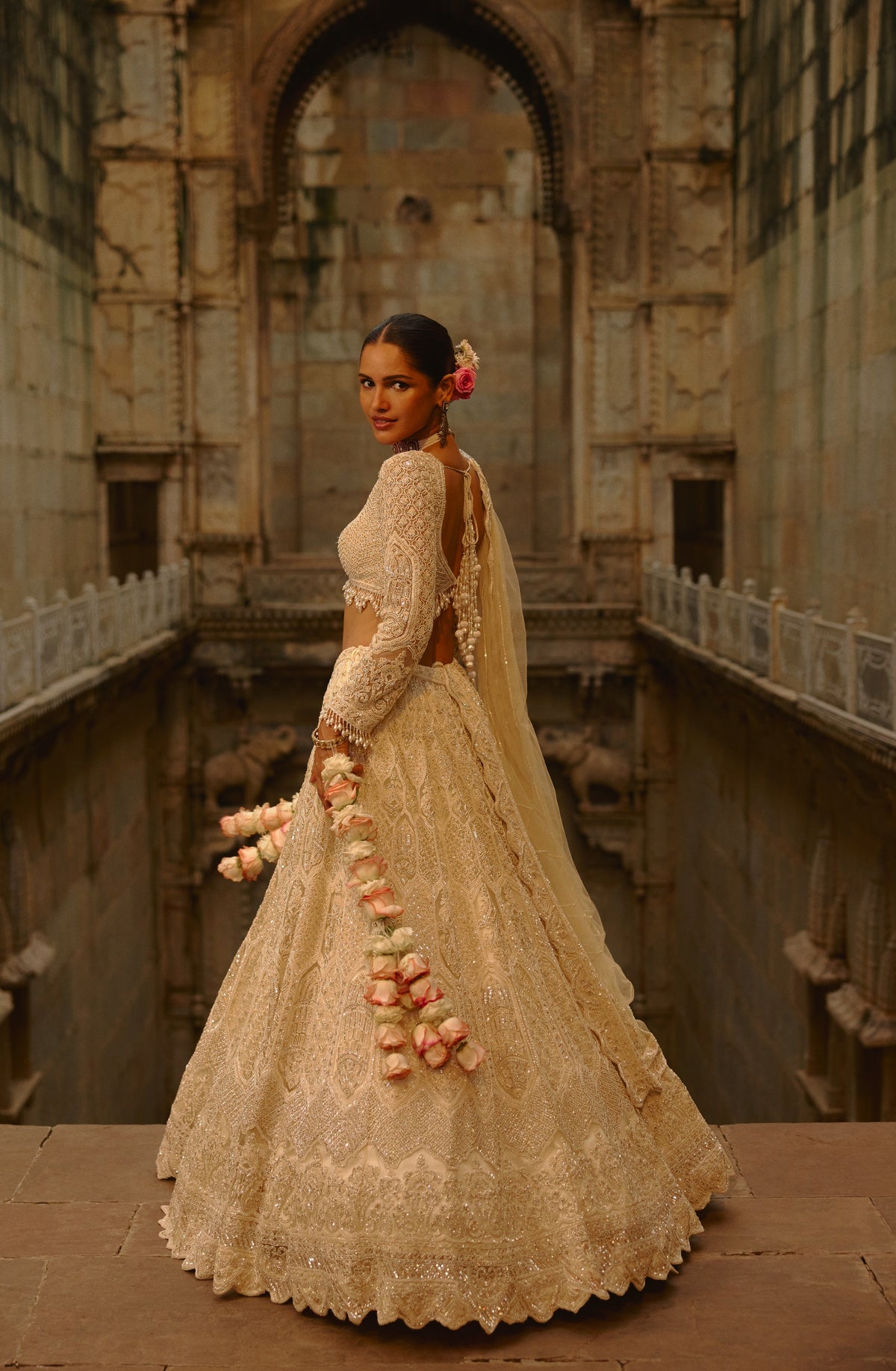 Ivory Noor Lehenga