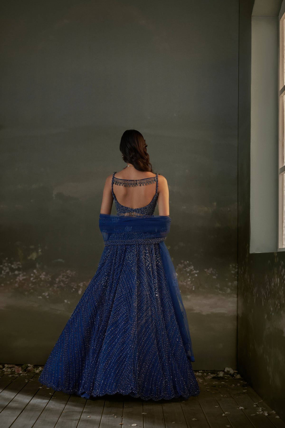 Midnight Blue Lehenga Choli Set
