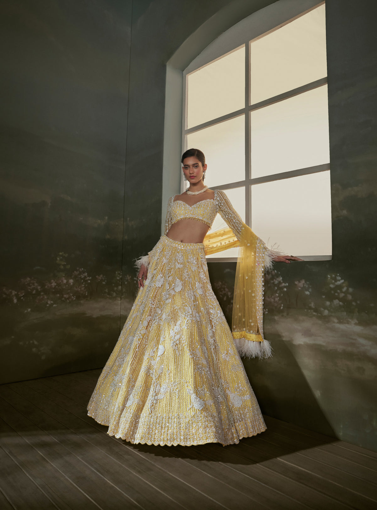 Yellow Lehenga Choli Set