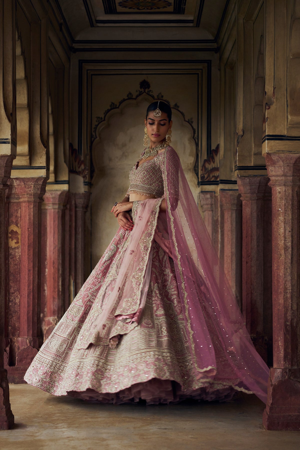 Blush Pink Mahi Lehenga