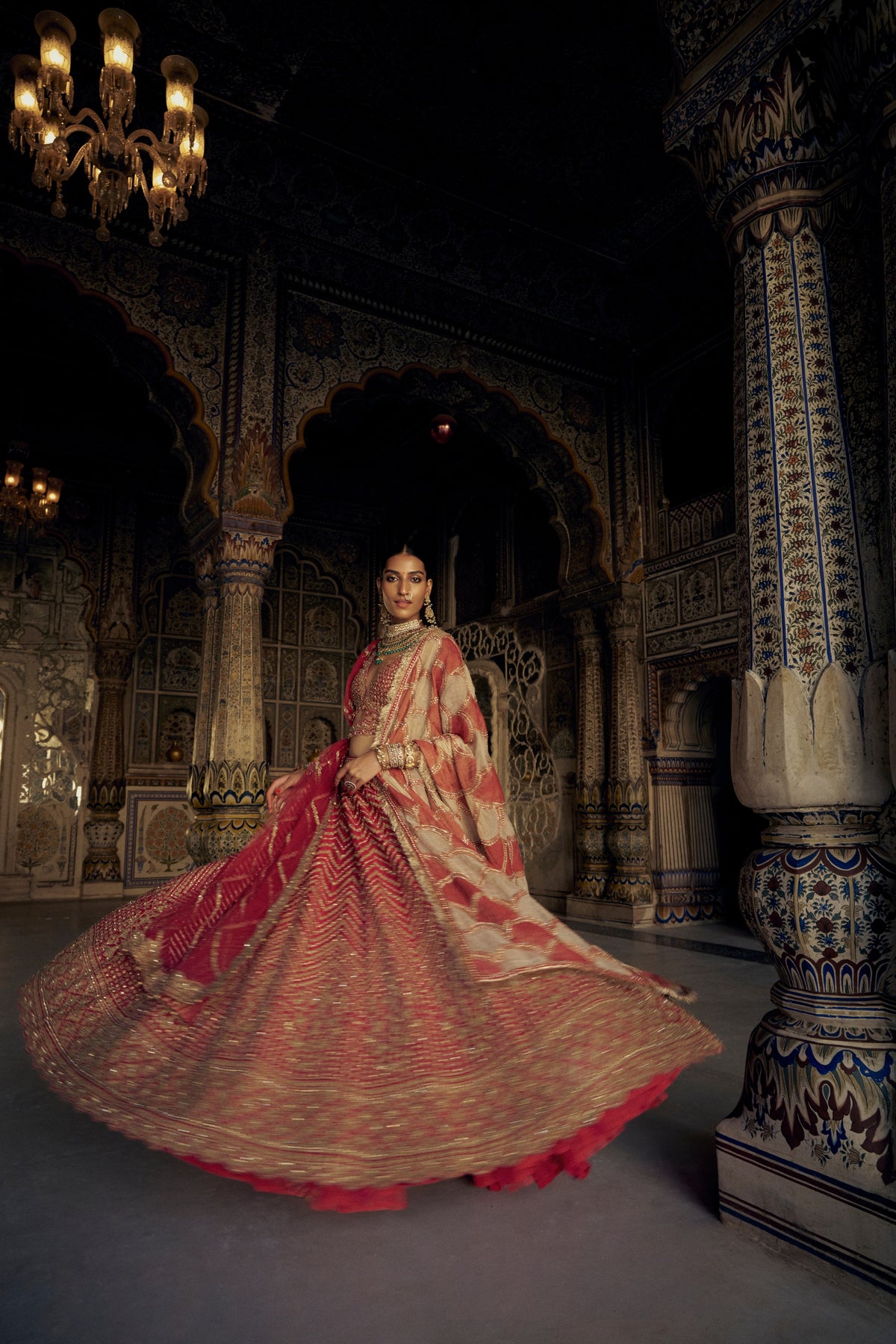 Red Ziya Lehenga