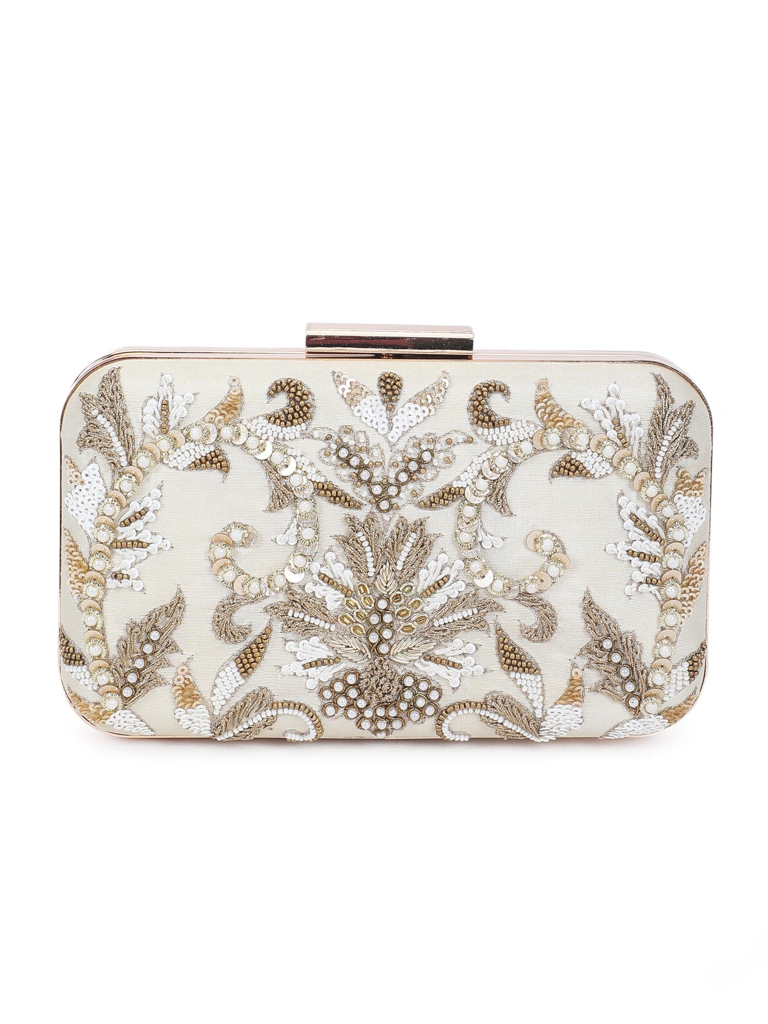 Beige beauty clutch