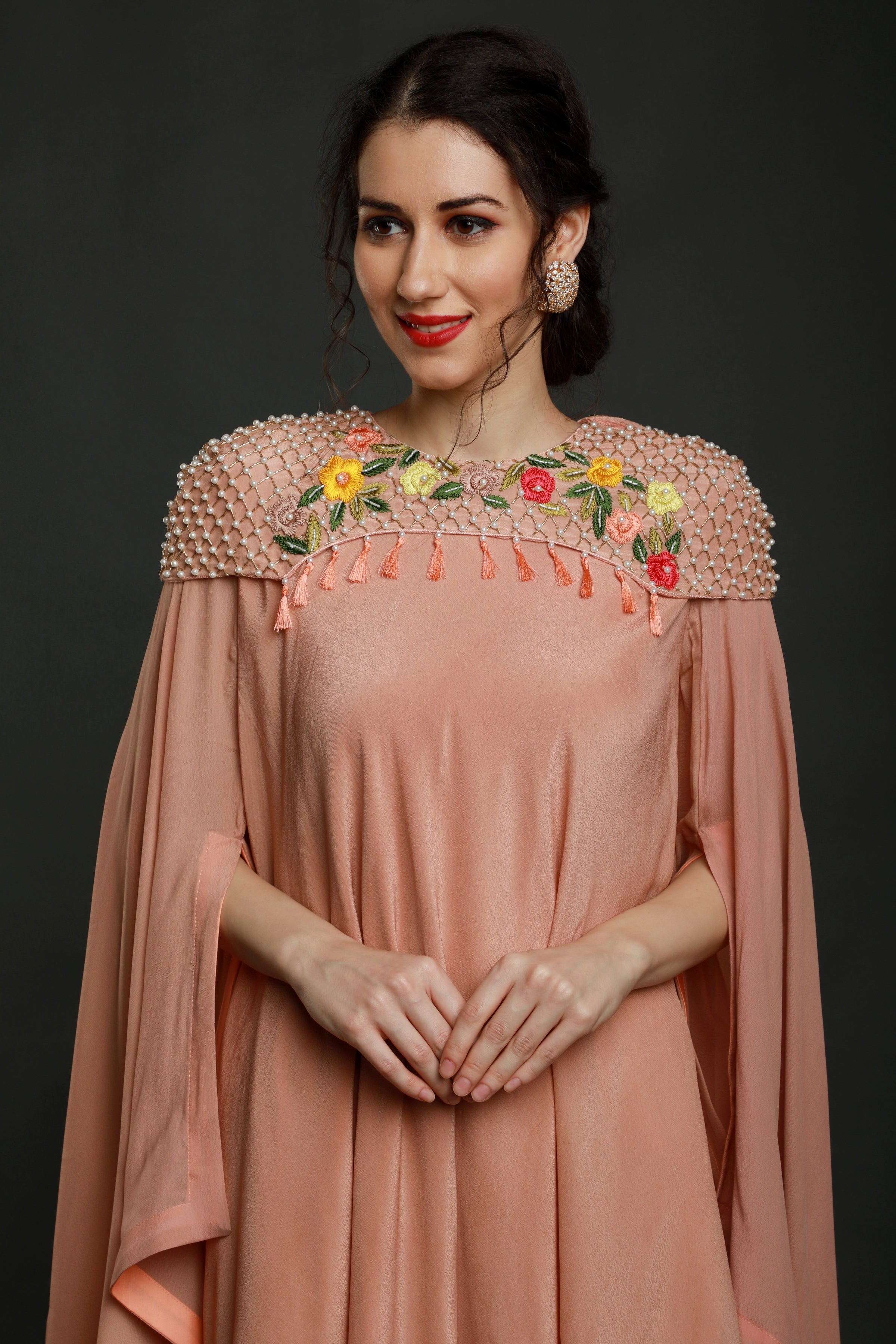 Myra Asymmetrical tunic with lycra pants