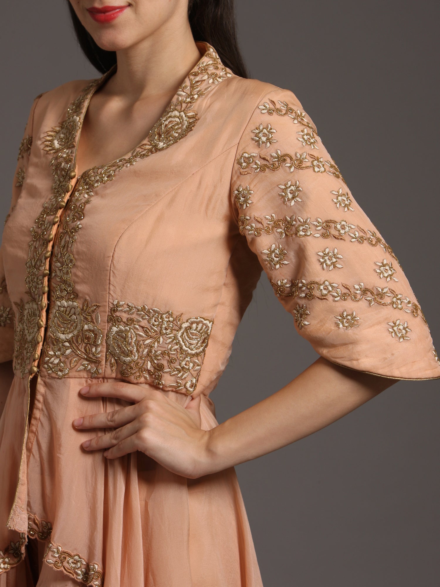 Naz Peplum with dhoti pants